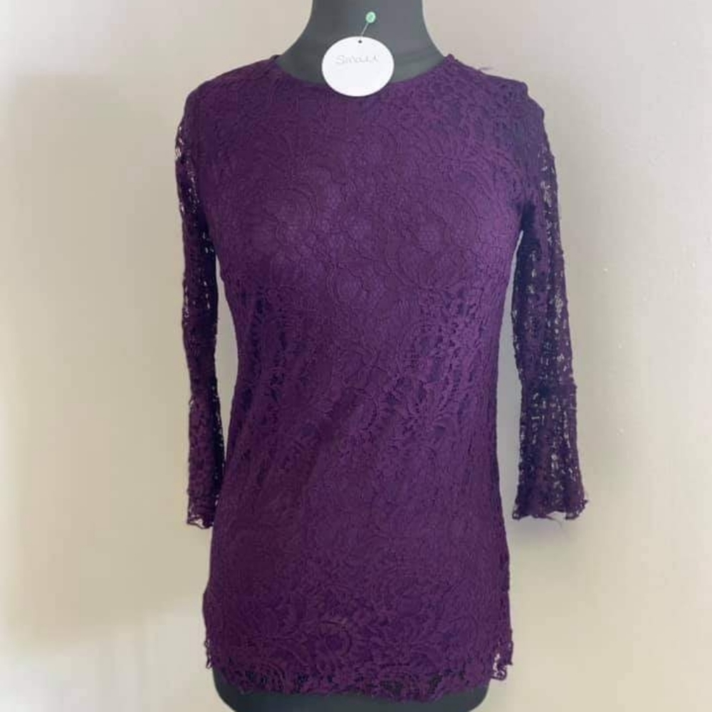 Deep Purple Lace Top